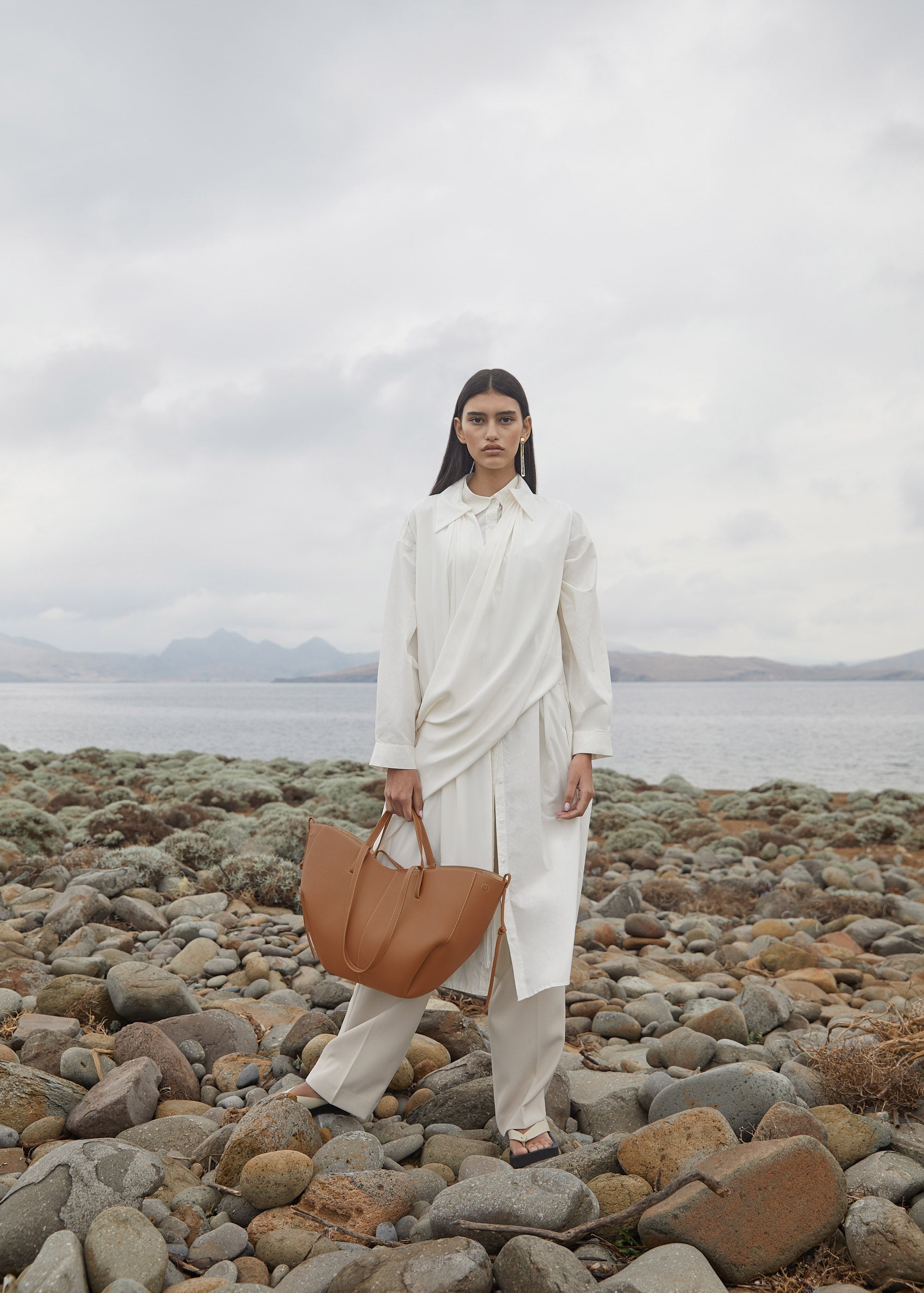 Cyme - Camel Genarbtes Leder