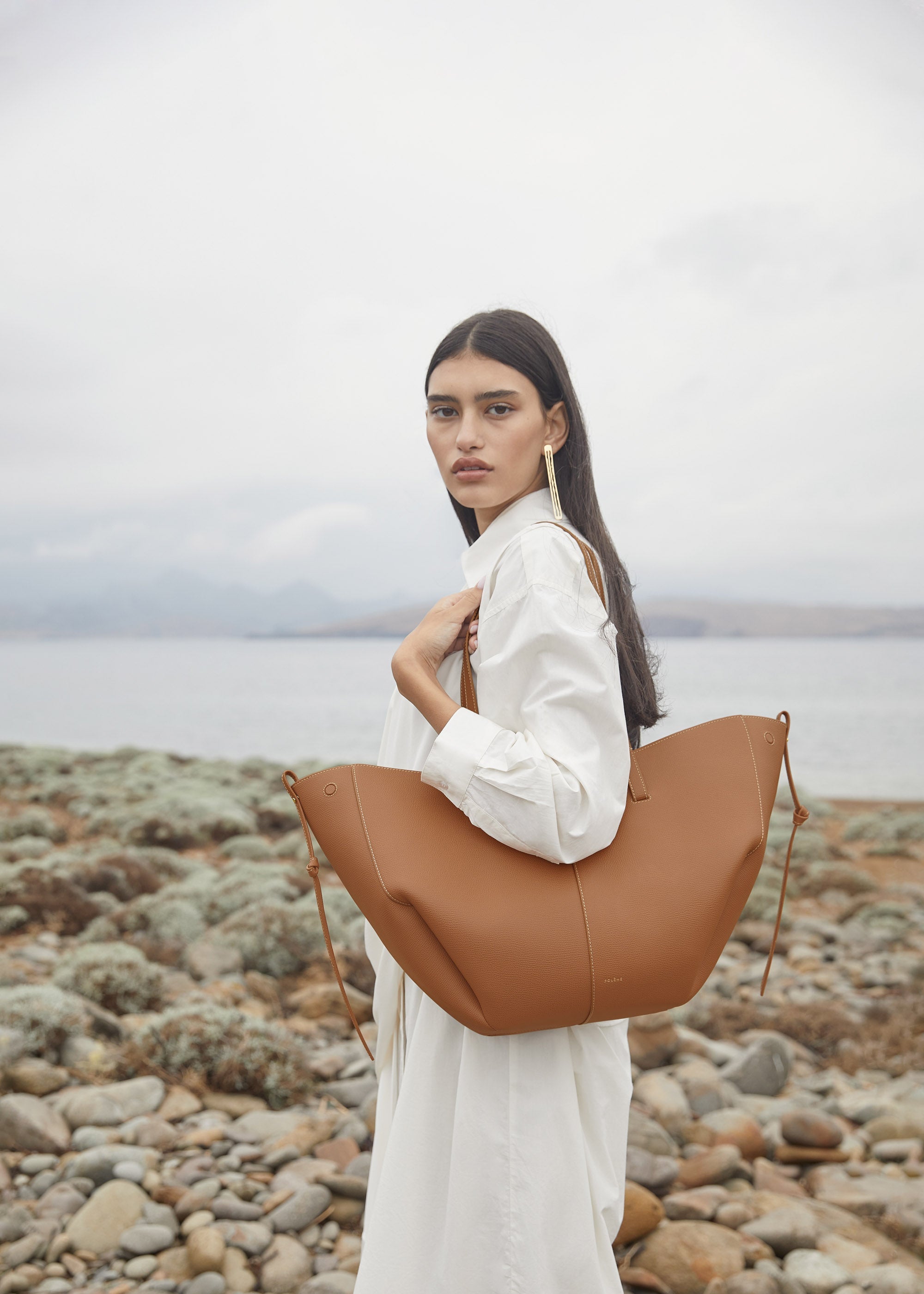Cyme - Camel Genarbtes Leder