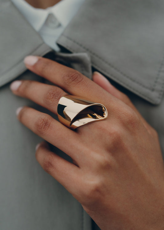 Wickelring Éole - Goldedition 24 Karat vergoldet