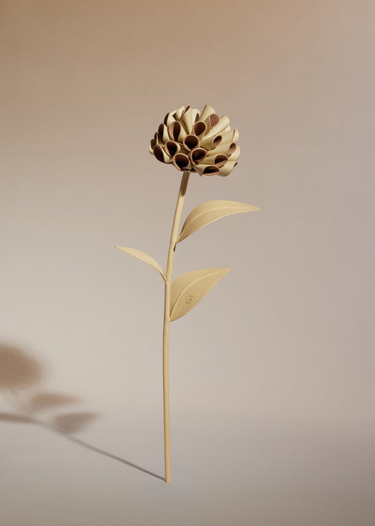 Blume Dalium - Duo Weizen Genarbtes Leder