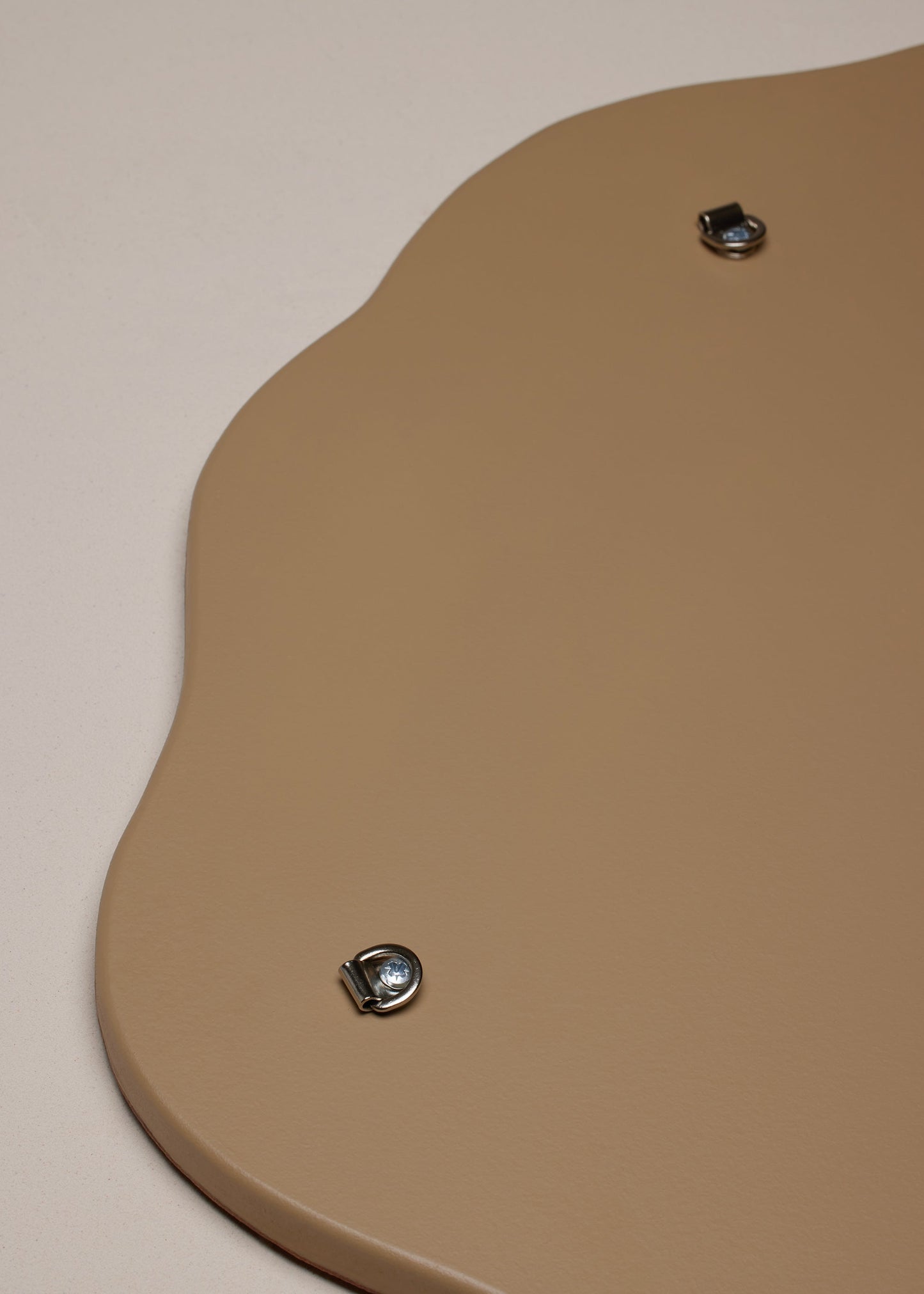 Spiegel Oco - Camel Genarbtes Leder
