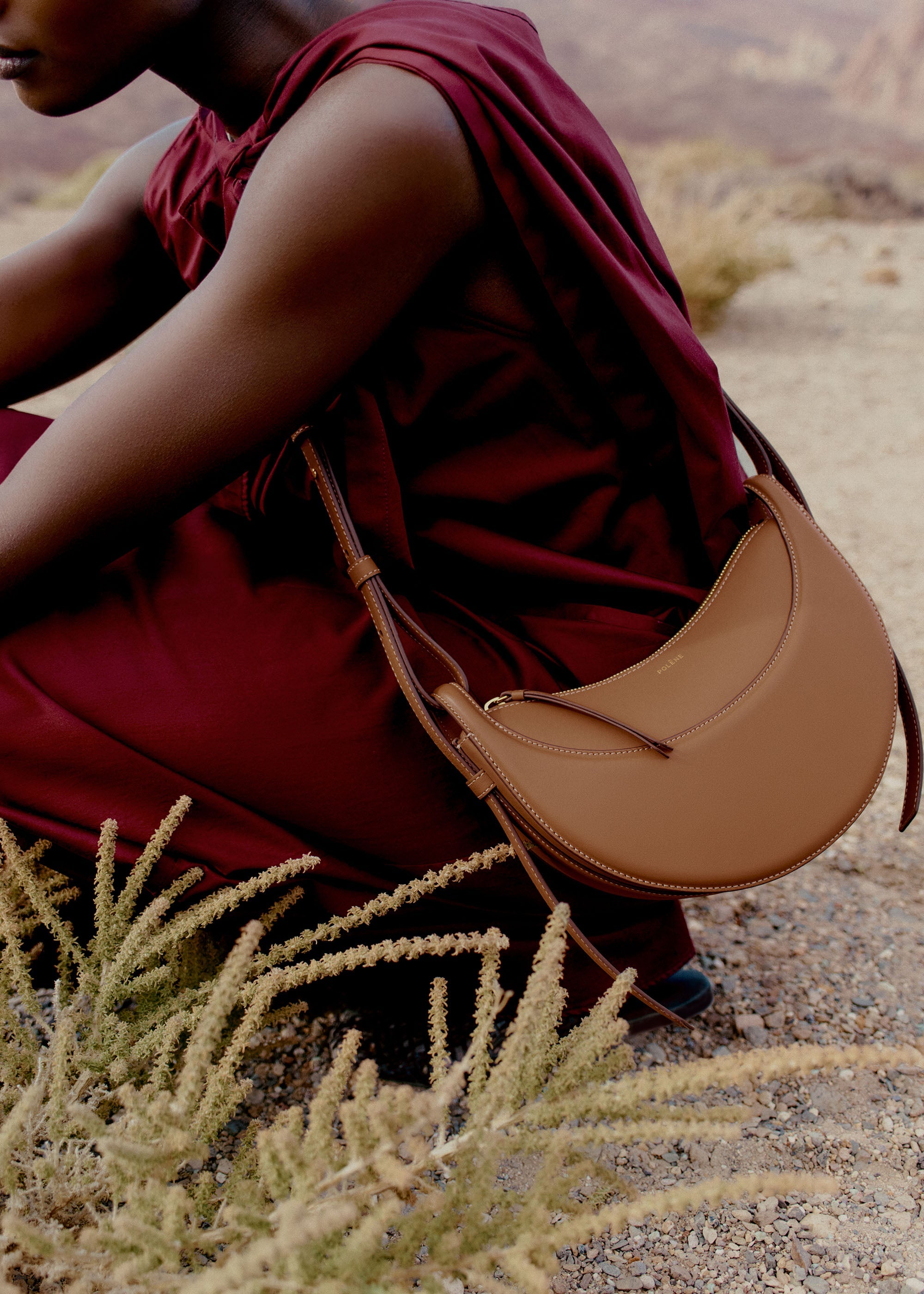 Numéro Dix - Camel Glattes Leder