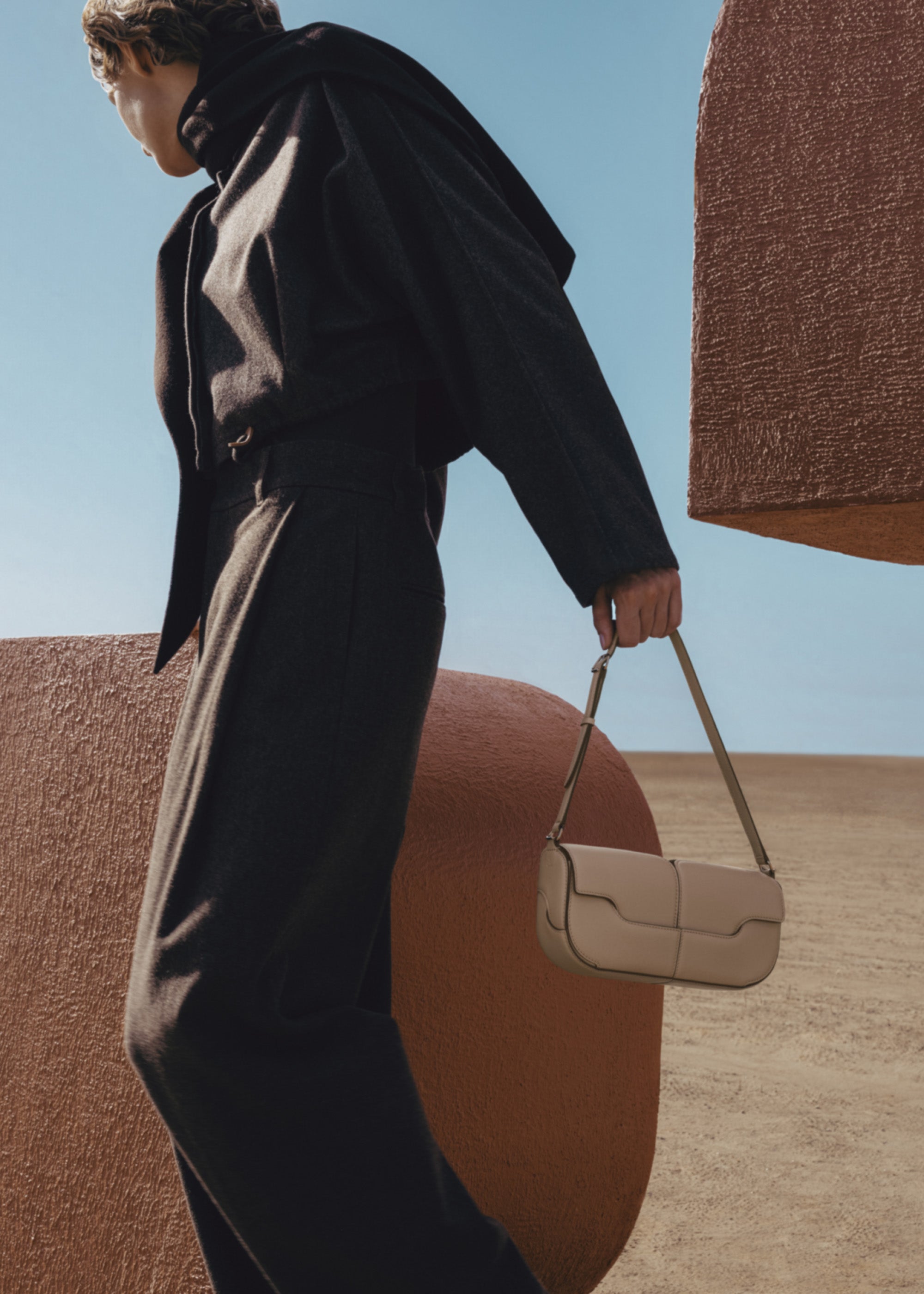 Osmo - Taupe Glattes Leder