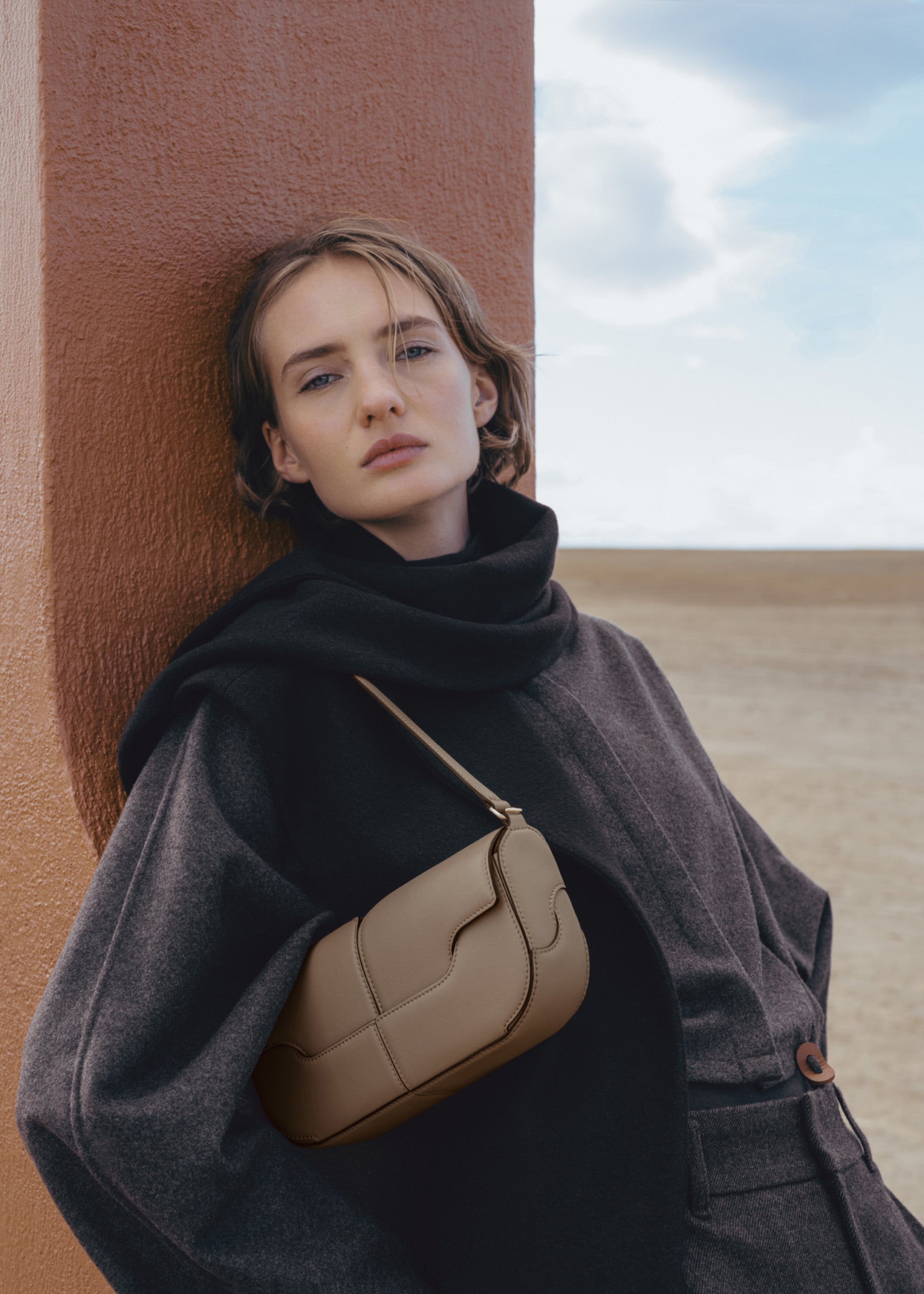 Osmo - Taupe Glattes Leder