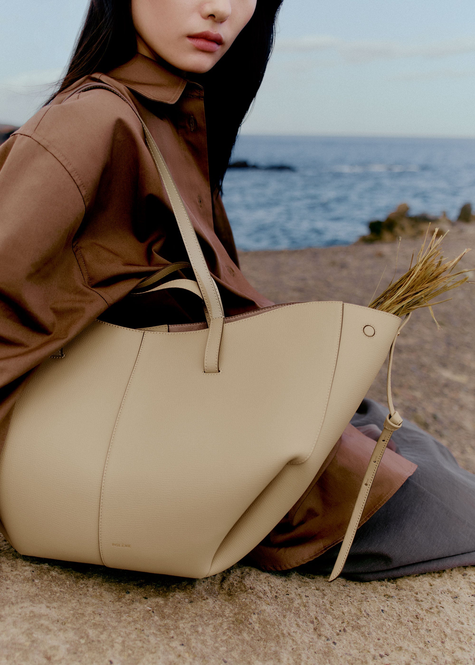 Cyme - Sand Genarbtes Leder