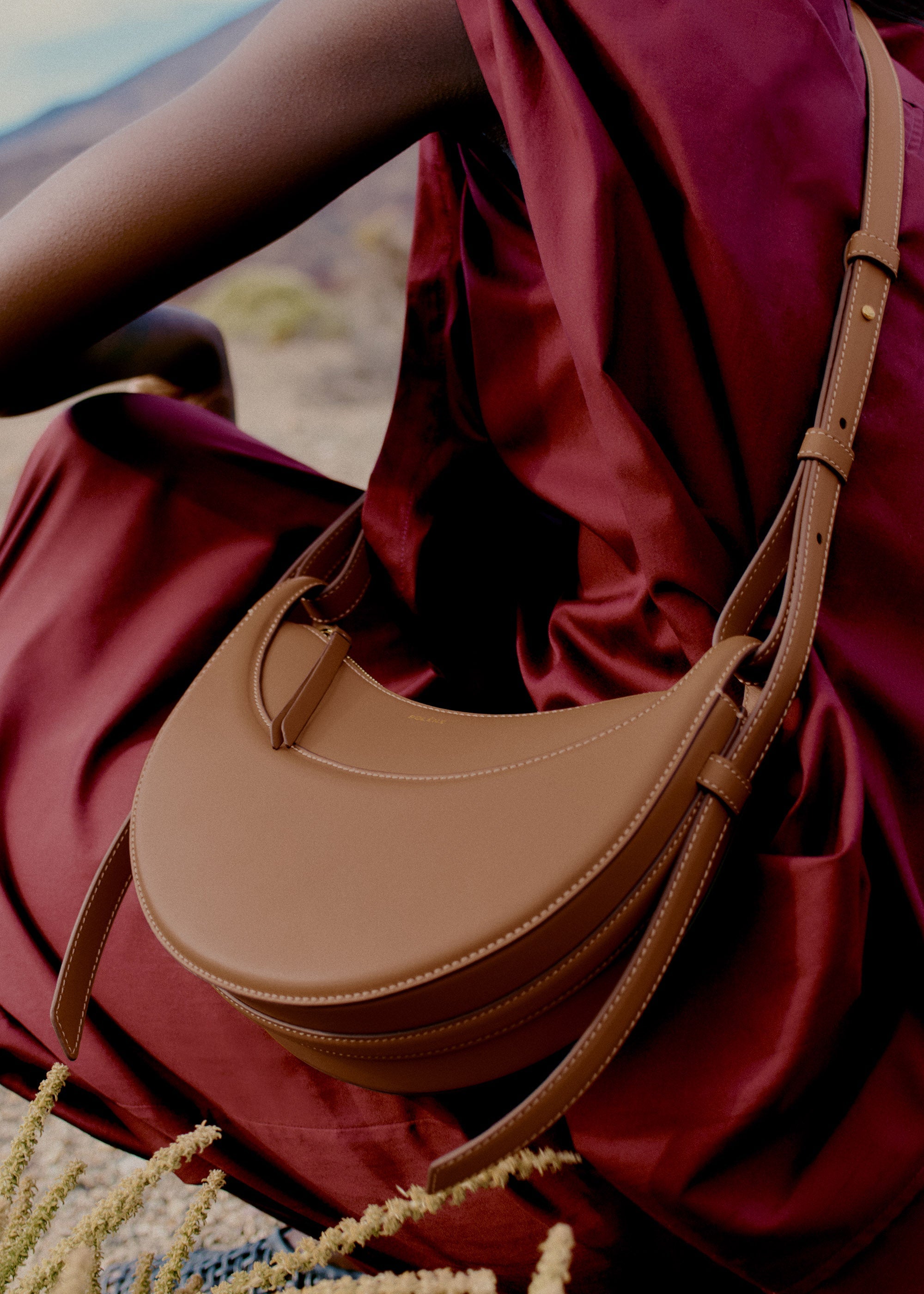 Numéro Dix - Camel Glattes Leder