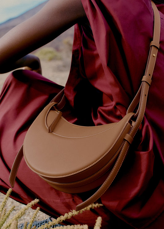 Numéro Dix - Camel Glattes Leder