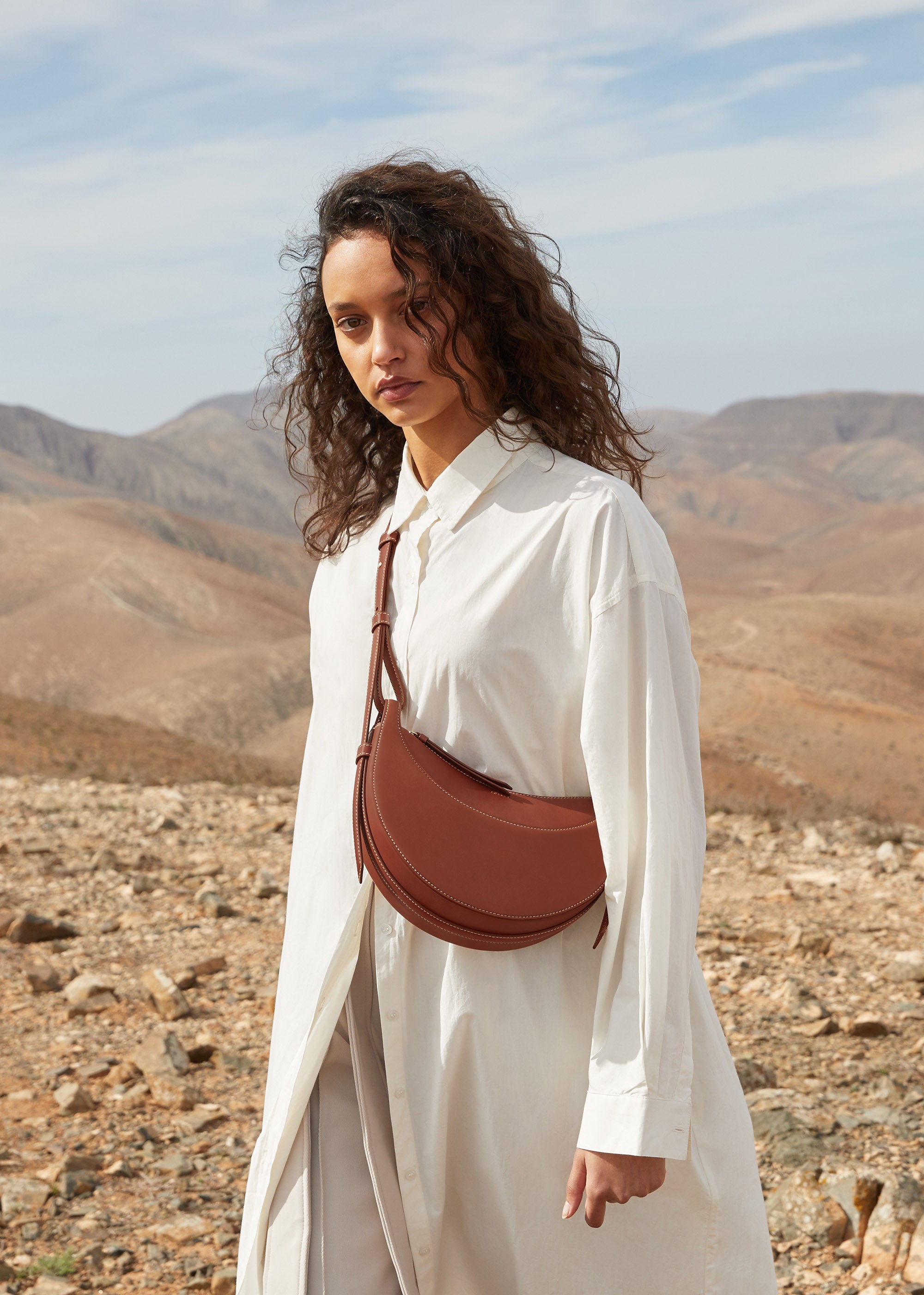 Numéro Dix - Cognac Glattes Leder