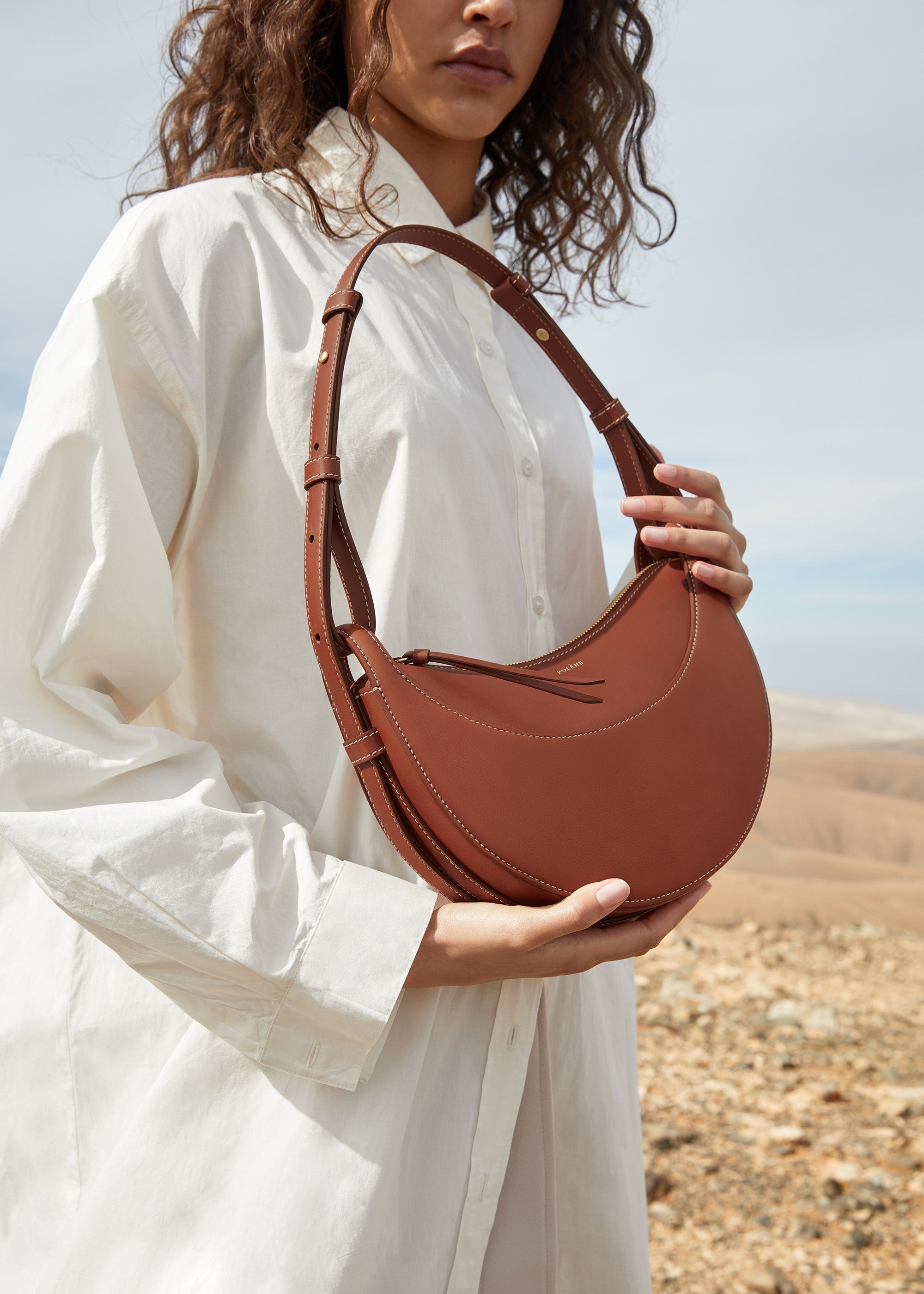 Numéro Dix - Cognac Glattes Leder