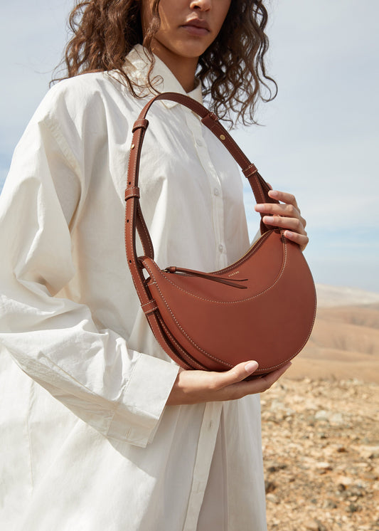 Numéro Dix - Cognac Glattes Leder