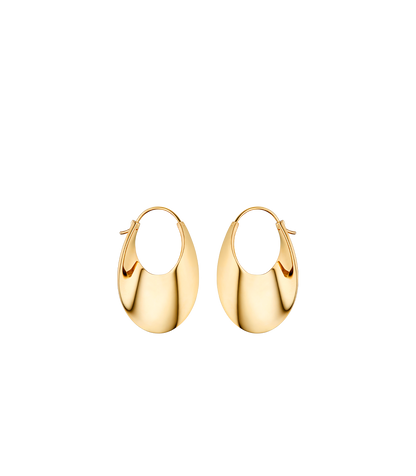 Schmale Creolen Éole - Goldedition 24 Karat vergoldet