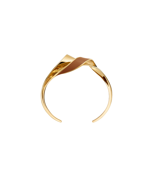 Armreif Éole - Leder Camel