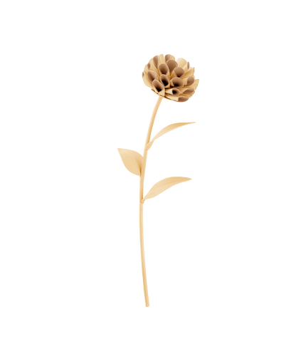 Blume Dalium - Duo Weizen Genarbtes Leder