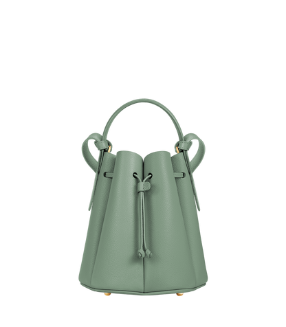 Numéro Huit Mini - Salbei Genarbtes Leder