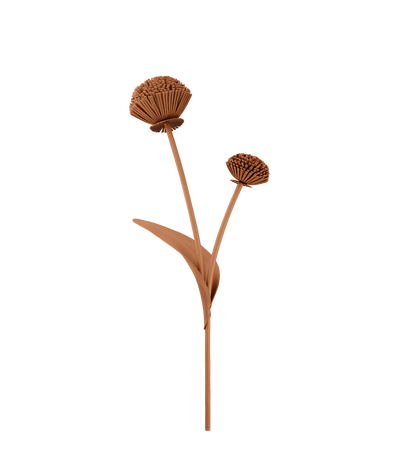 Blume Tul - Duo Tan Genarbtes Leder